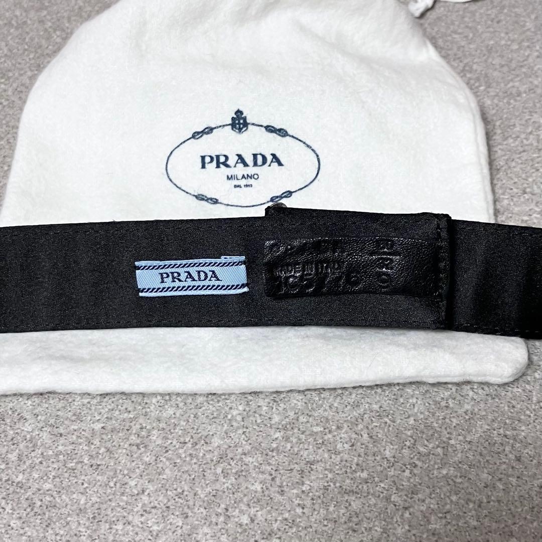 ✨美品 PRADA クリスタル装飾ベルト ビジュー アクセサリー バンド プラダ