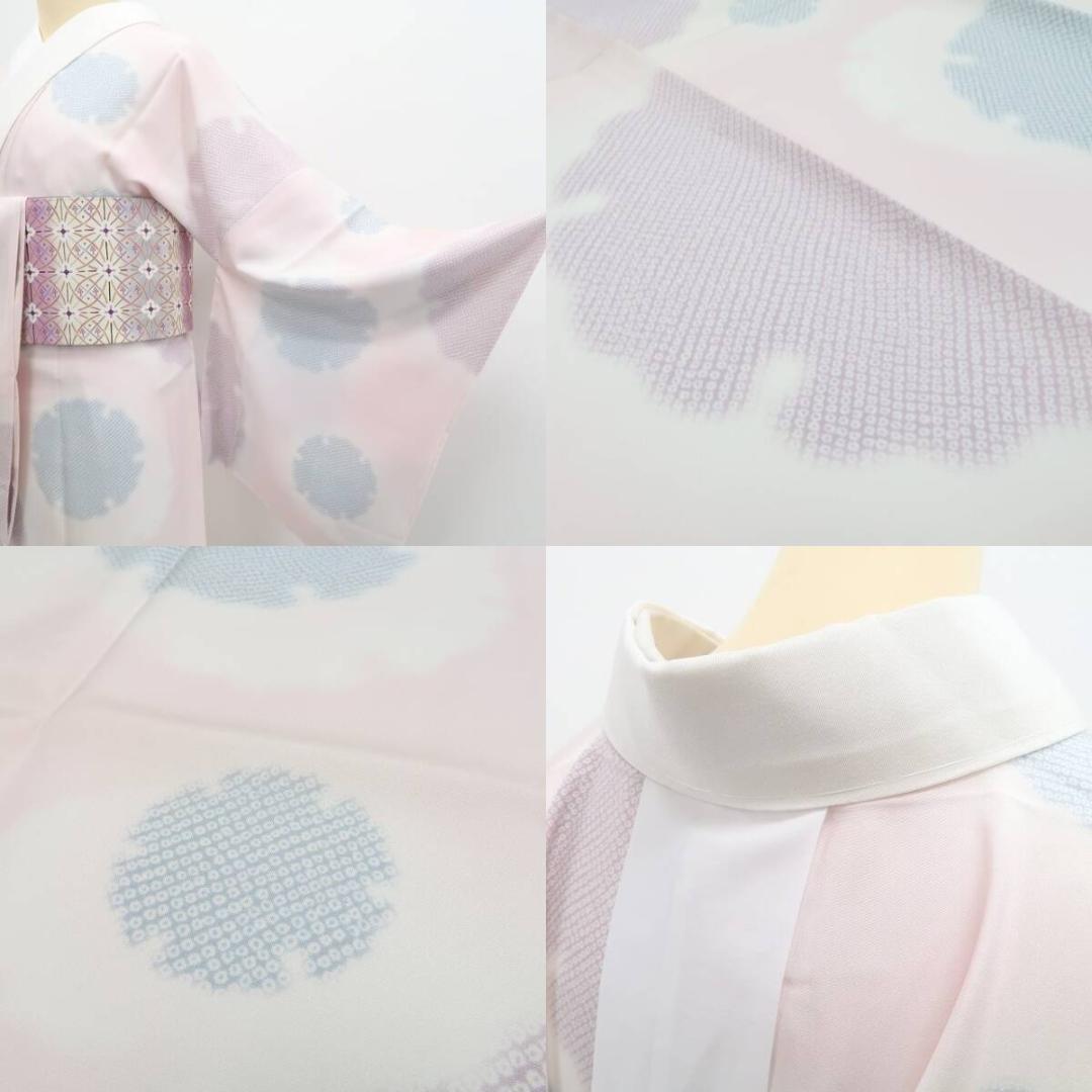 すももひめ 新品 BANKAN 雪輪 着物 仕付け糸付 長襦袢 5636