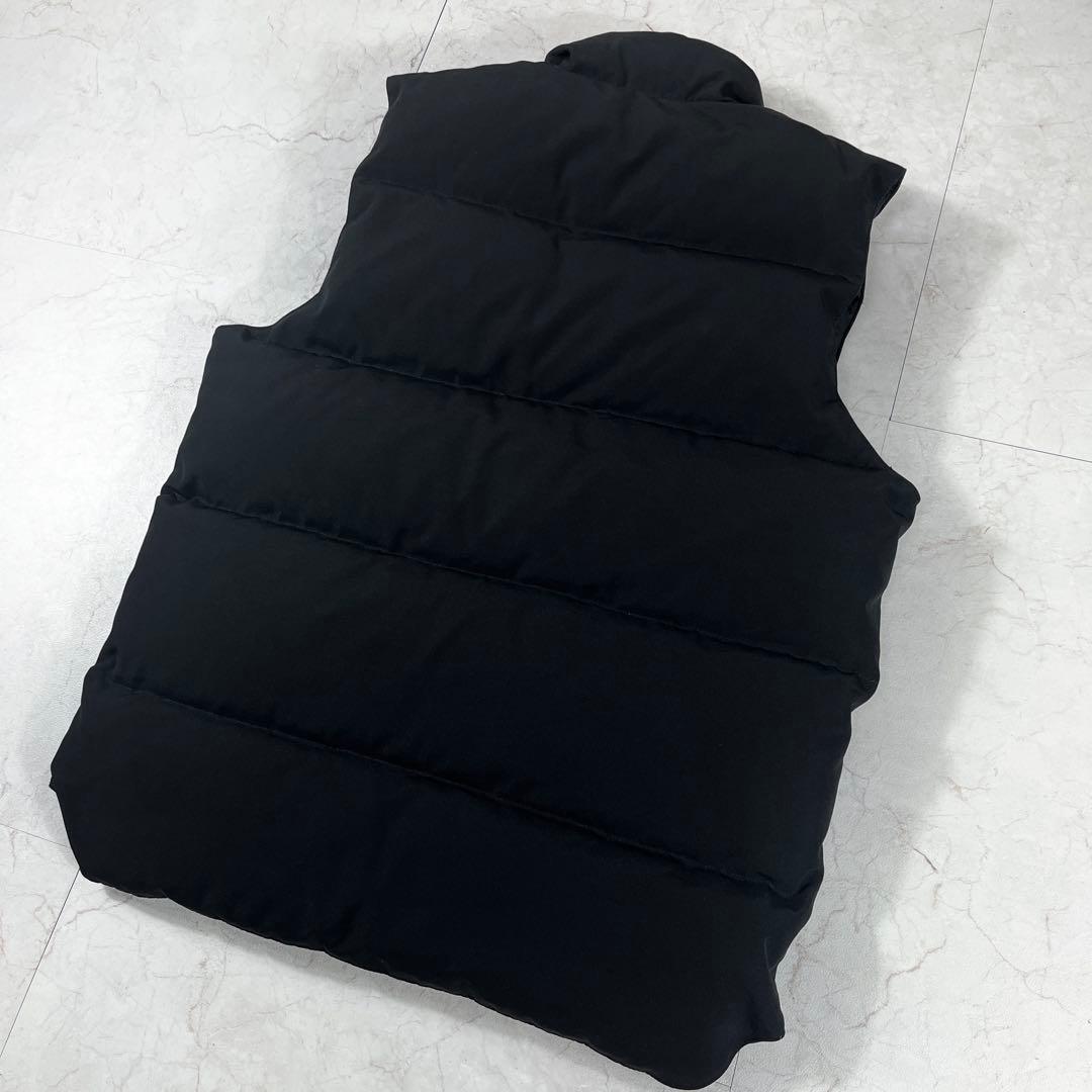✨カナダグース ダウンベスト ジャケット ダブルジップ ワッペン 刺繍 ブラック