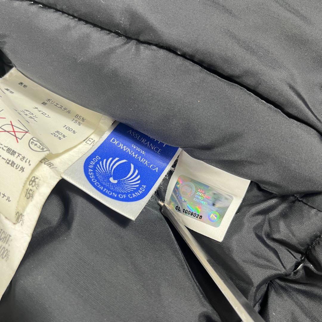 ✨カナダグース ダウンベスト ジャケット ダブルジップ ワッペン 刺繍 ブラック