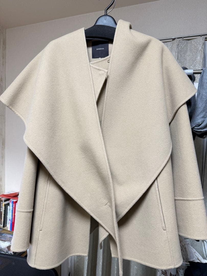 リバーウールミドルマフラーコート