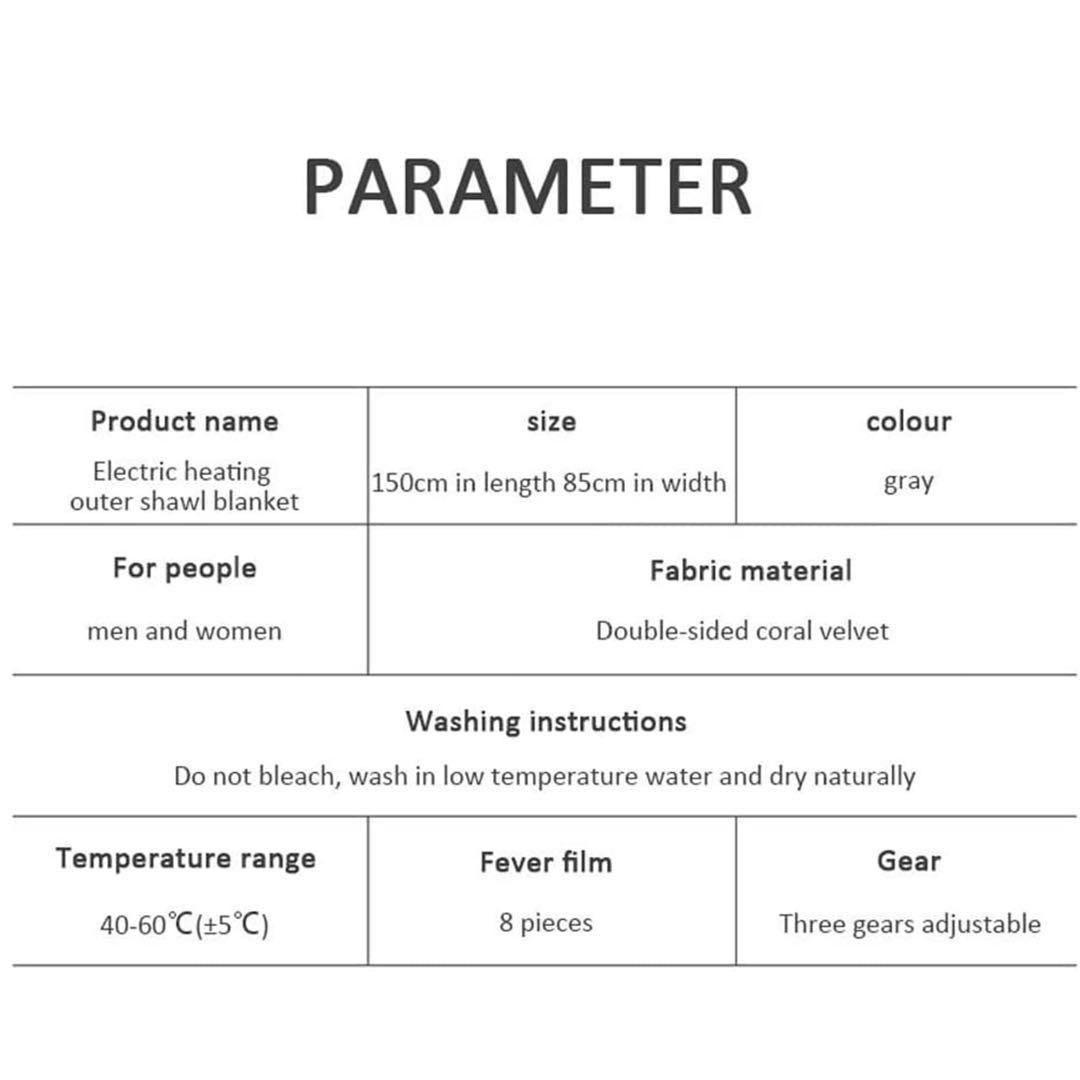 電気毛布 数秒で発熱 すぐに温まるUSB電気毛布 丸ごと洗える電気毛布　グレー