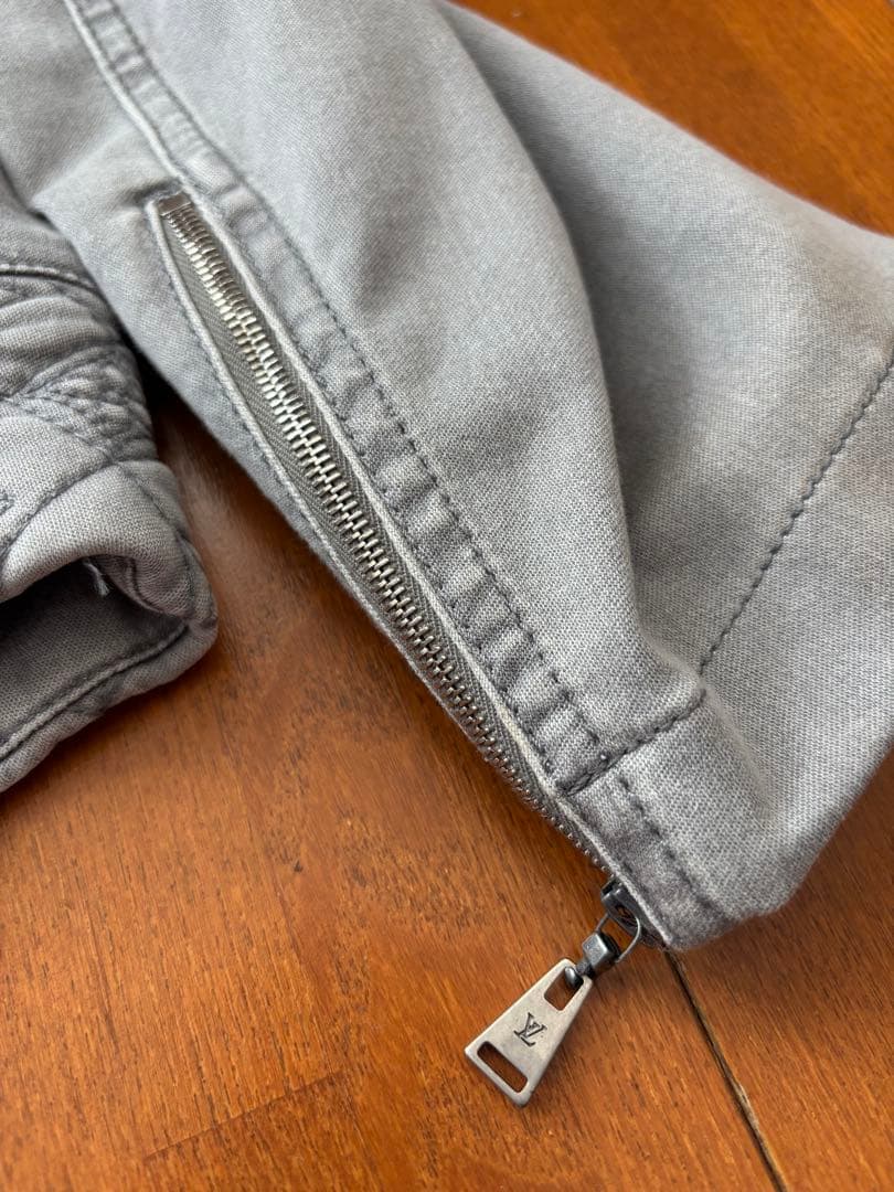 姫【美品】Louis Vuitton グレー デニムジャケットヴィンテージ