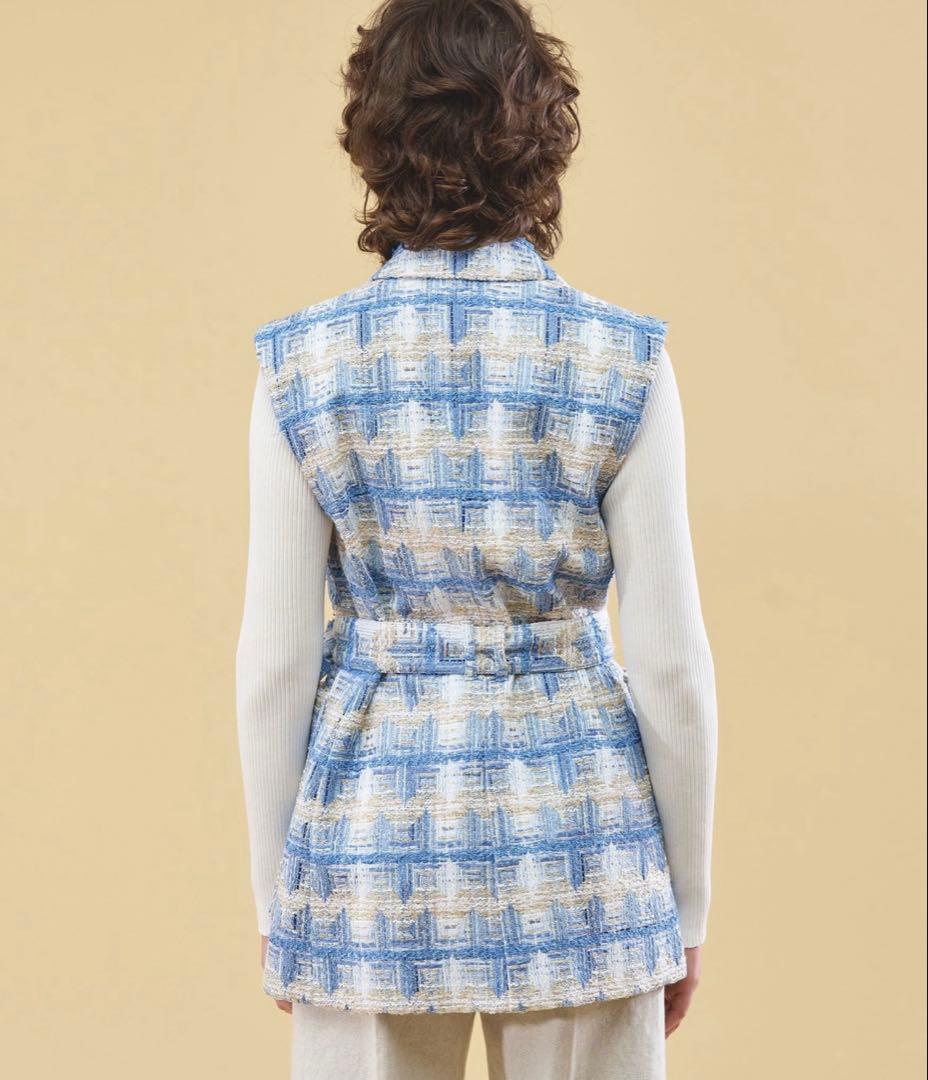 ⭐️¥9.4万⭐️ デプレ　トゥモローランド　華やか　ツイード　ベスト　ジレ　はおり