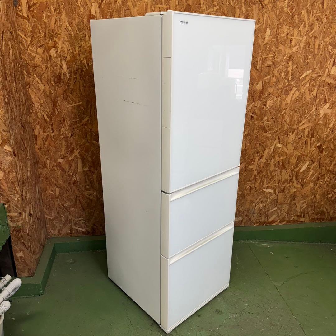 313 大型冷蔵庫　左開き　300L〜400L 自動製氷機付　鏡面デザイン　格安