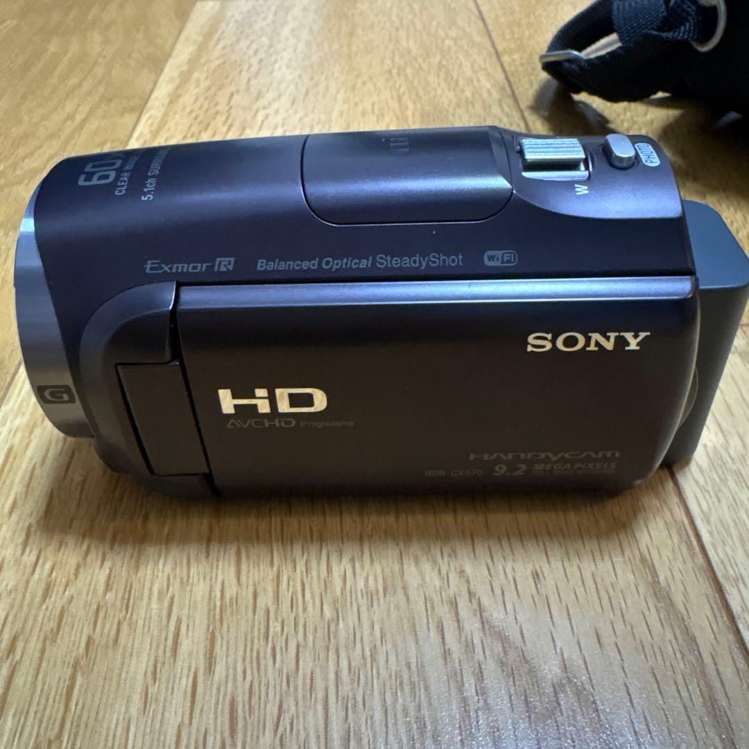 【中古】SONY HDHandycam HDR-CX670 ボルドーブラウン