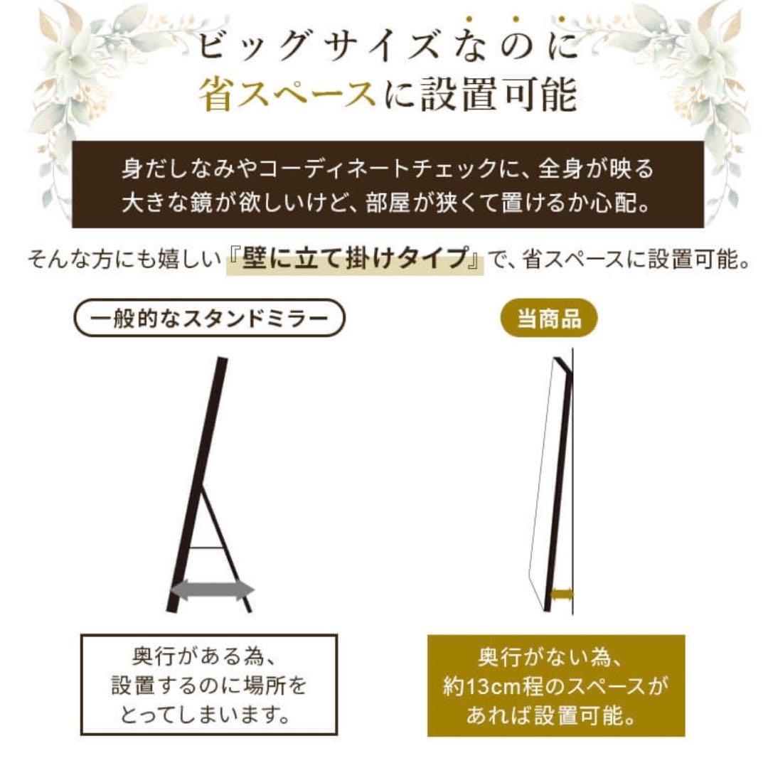 【仮押さえ中】アンティーク調ゴールドミラー 全身鏡