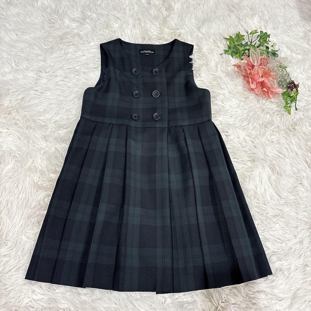 美品グリーンレーベルリラクシング3点セットアップ緑入学式卒園式ボレロ ワンピ