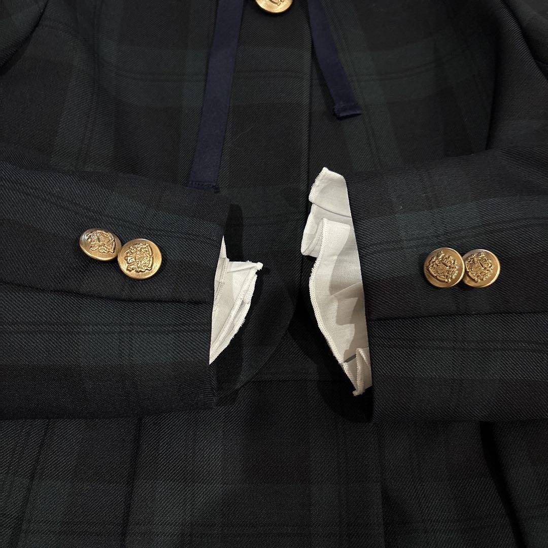 美品グリーンレーベルリラクシング3点セットアップ緑入学式卒園式ボレロ ワンピ