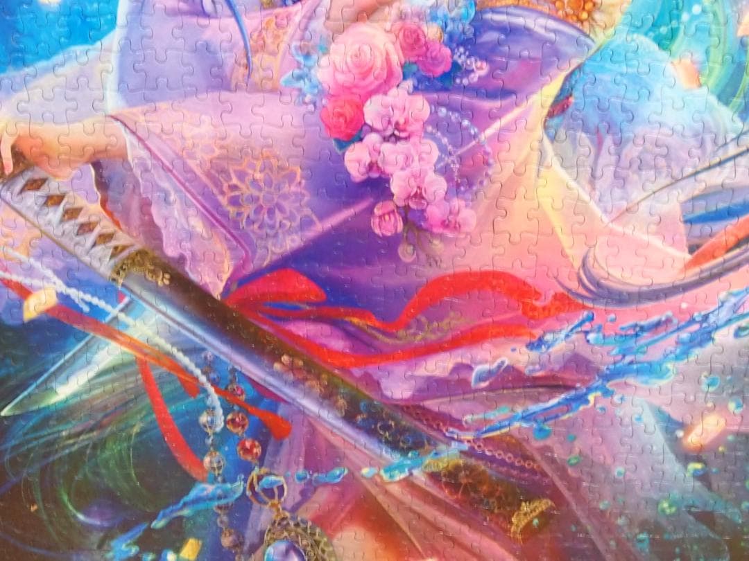 【美品】深泉万葉 ジグソーパズル/1000ピース 完成品 3つセット 刀雅の舞