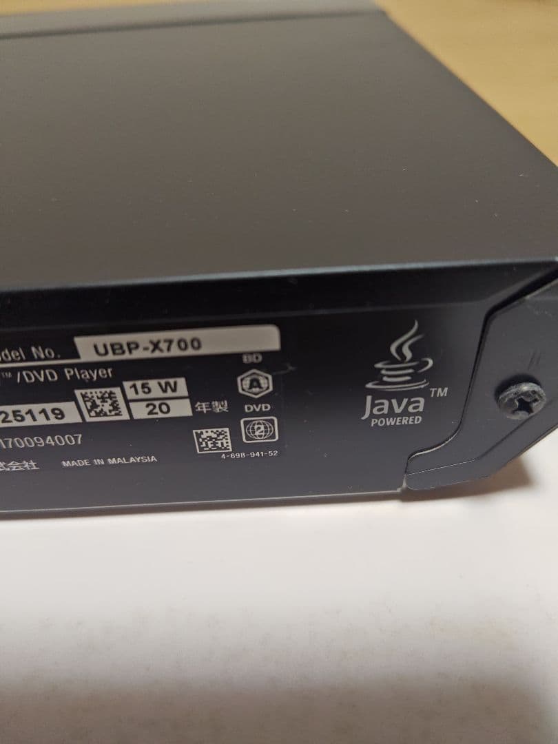 SONY UBP-X700 Ultra HD Blu-rayプレーヤー