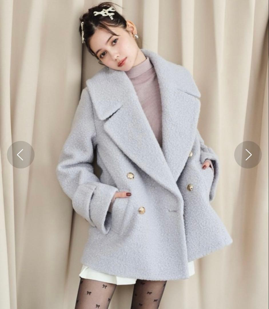 美品 REDYAZEL ボアダブルミドルコート