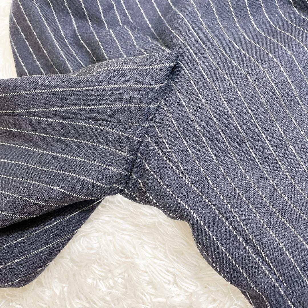 ブラックレーベルクレストブリッジ スリーピーススーツ ネイビー ストライプ