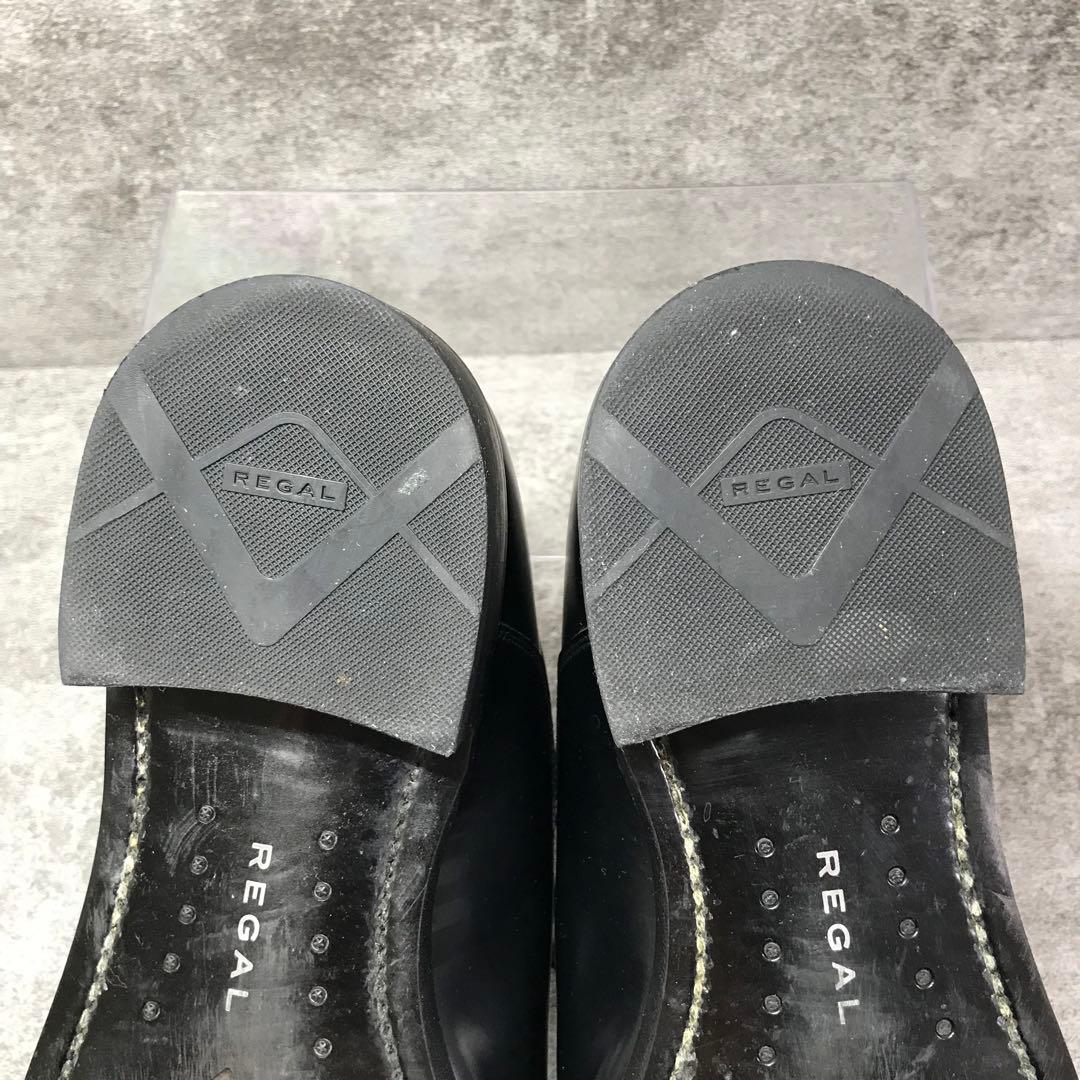 【美品】REGAL 315R 27cm ブラック 内羽根 ストレートチップ