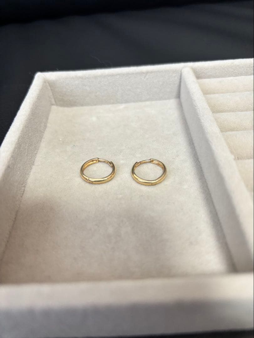 AVALANCHE 10K イエローゴールド ピアス　15mm