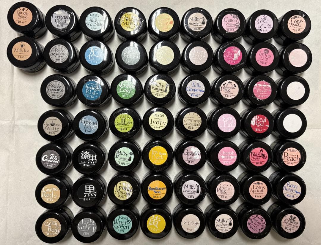 プリジェル　ジェルネイルまとめ売り　58個セット