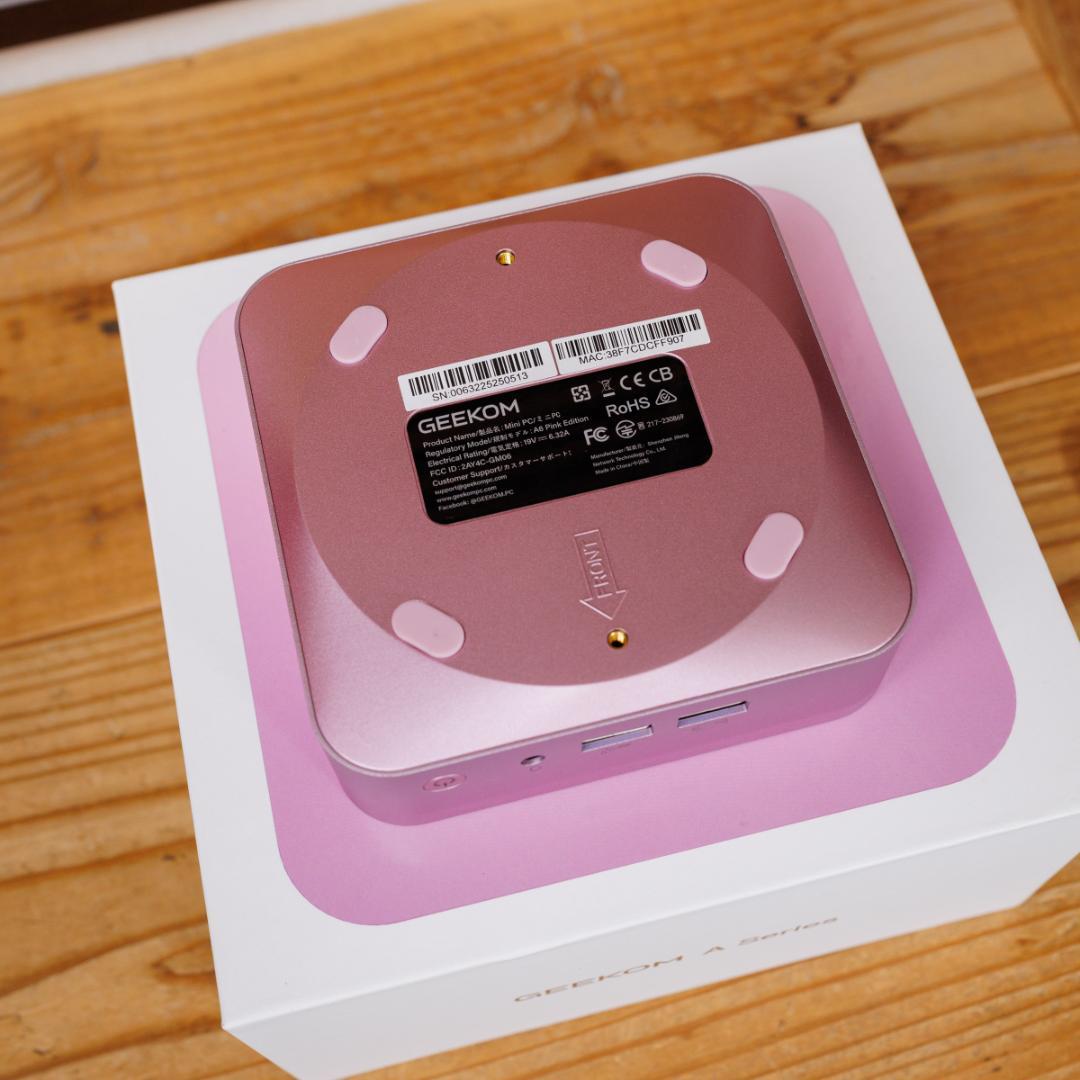 GEEKOM A6 ミニPC Ryzen7 32MB 1TB ピンク