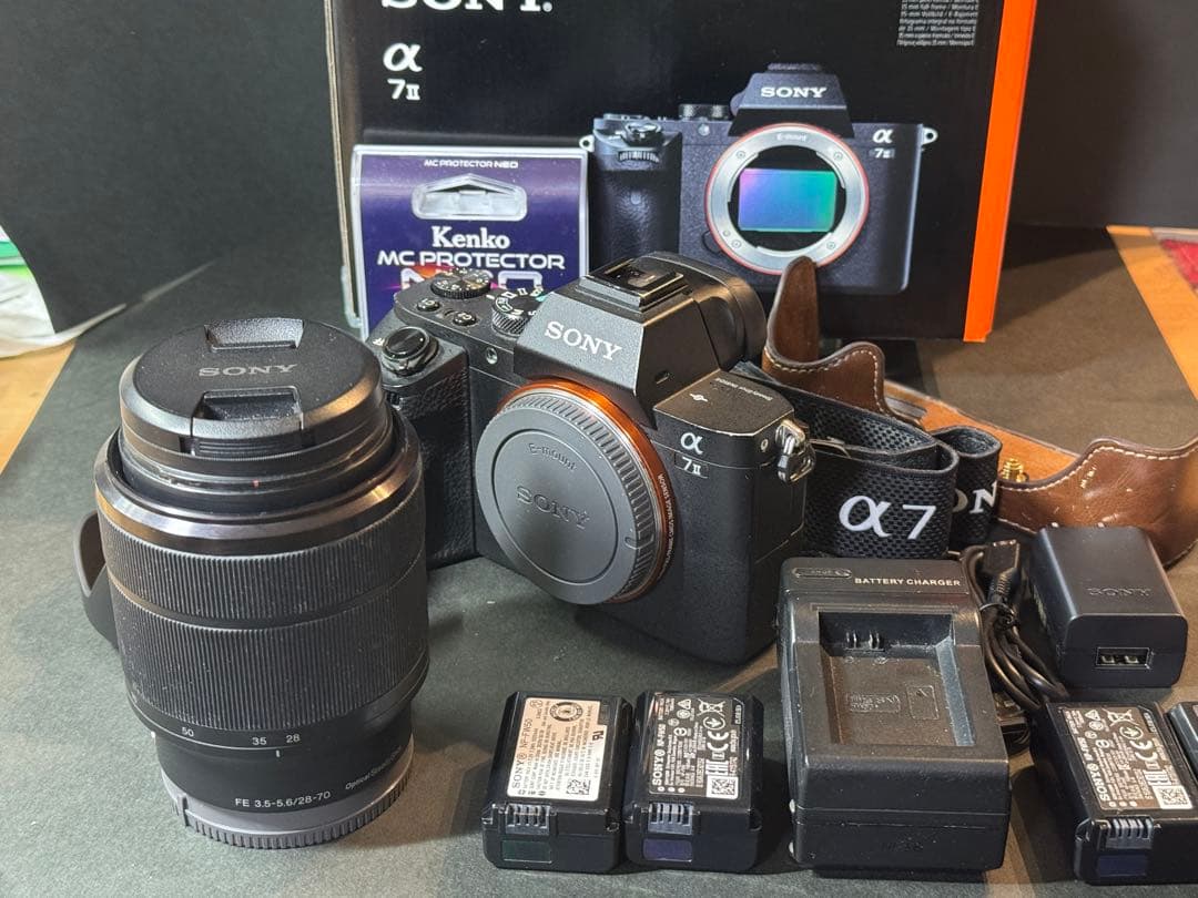 【中古】α7 Ⅱズームレンズキット　バッテリー4個