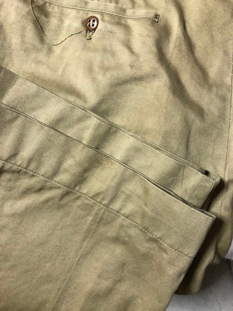 50's usarmytrousers 軍チノパンm45カーキアーミーチノ