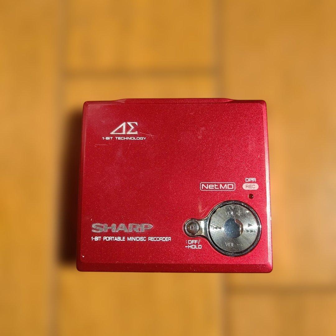 SHARP 1bitポータブルMDレコーダー IM-DR80-R