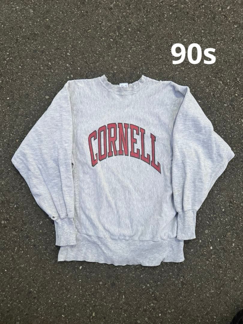 90s Champion 染み込み　リバースウィーブ　CORNNELL