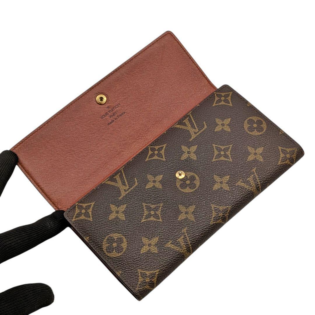 【美品】ルイヴィトン ポルトトレゾール インターナショナル モノグラム 長財布