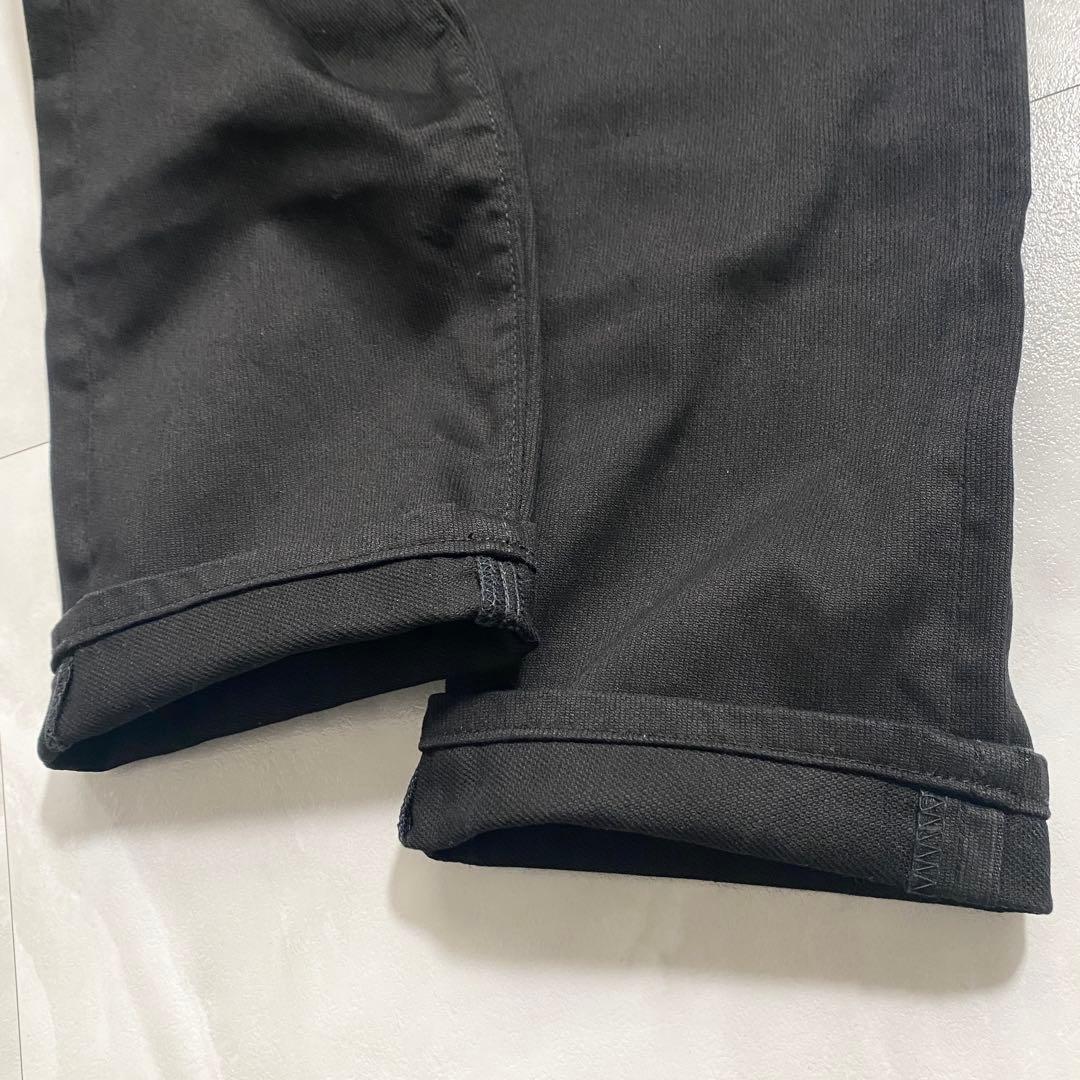 A18521 ウエアハウス 1096 ブラックピケパンツ W30