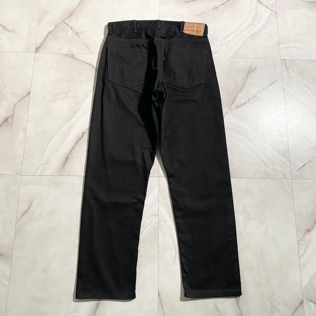 A18521 ウエアハウス 1096 ブラックピケパンツ W30