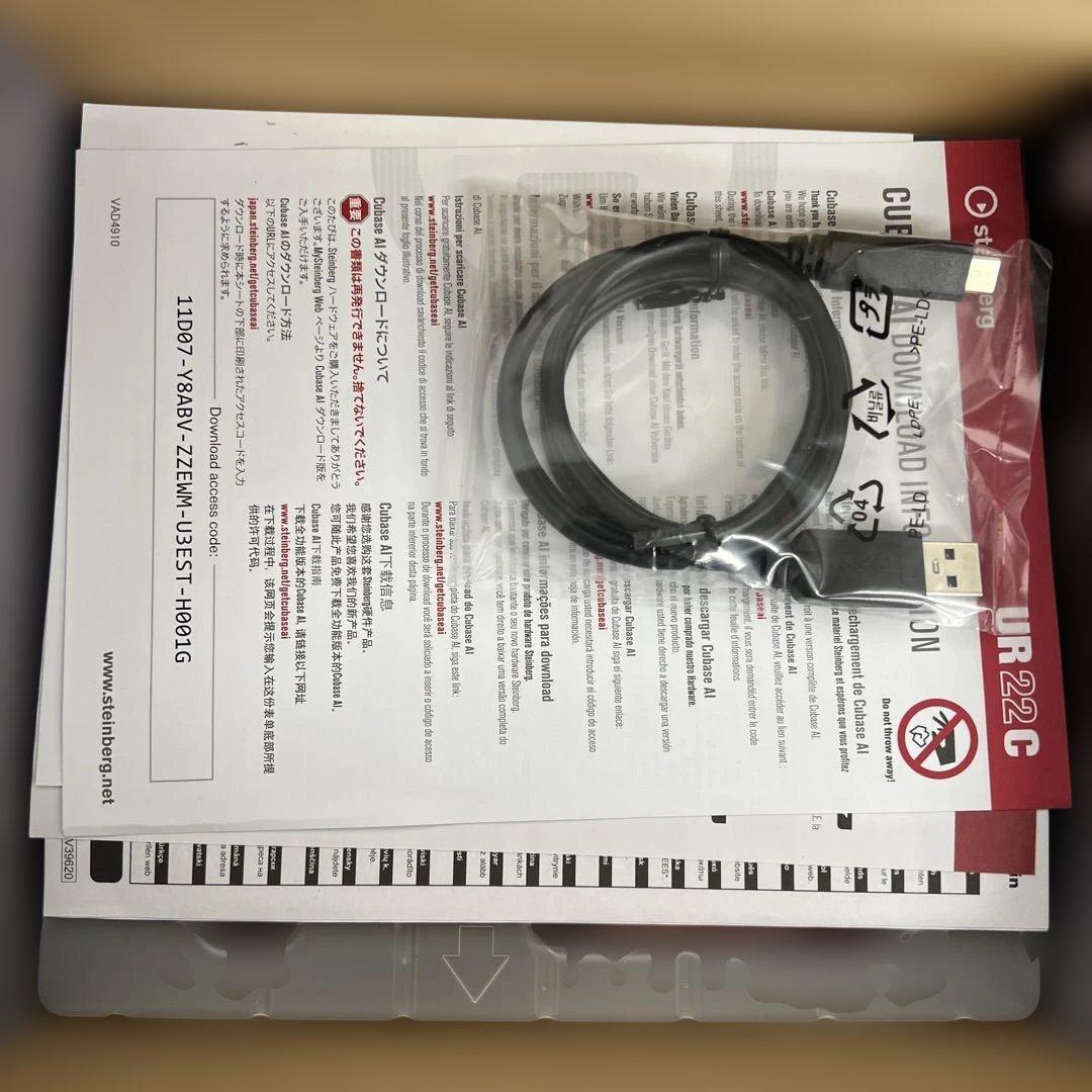 26549スタインバーグUSBオーディオインターフェースUR22Cケーブルセット