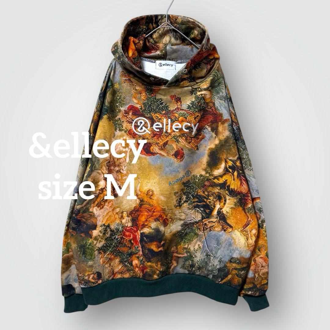 1674◆希少 &ellecyアンドエルシーテンカイパーカー天界パーカー 総柄