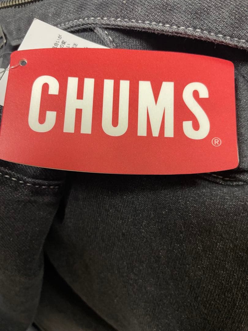 ★新品タグ付★ CHUMS チャムス ジャンプスーツ ブラックデニム ツナギ 黒