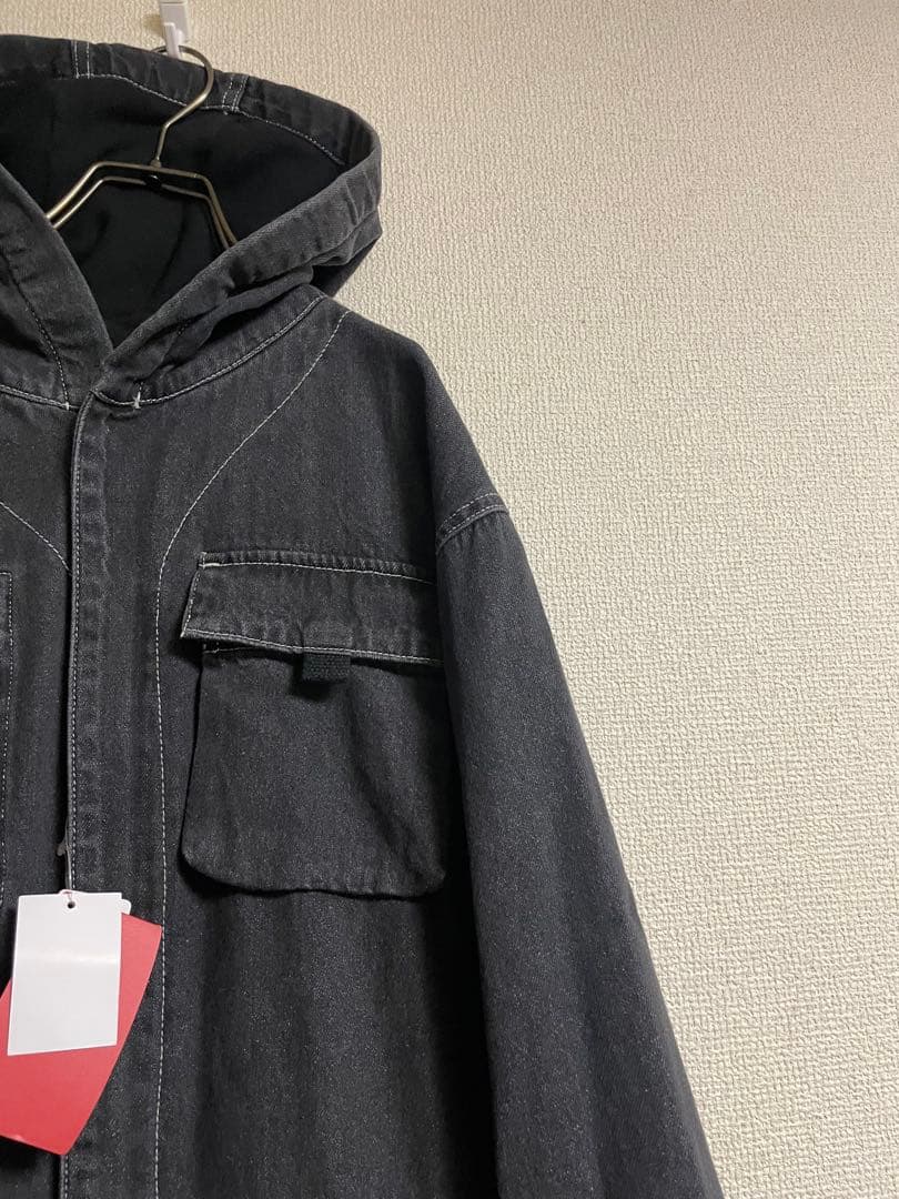 ★新品タグ付★ CHUMS チャムス ジャンプスーツ ブラックデニム ツナギ 黒