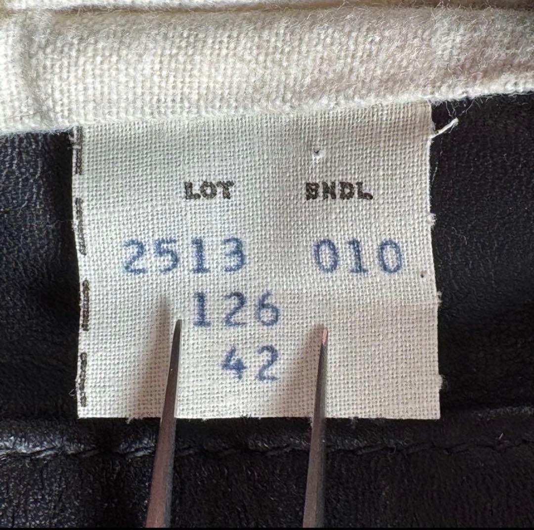 美品 Schott 2way レザーダウンジャケット ベスト ブラック 42