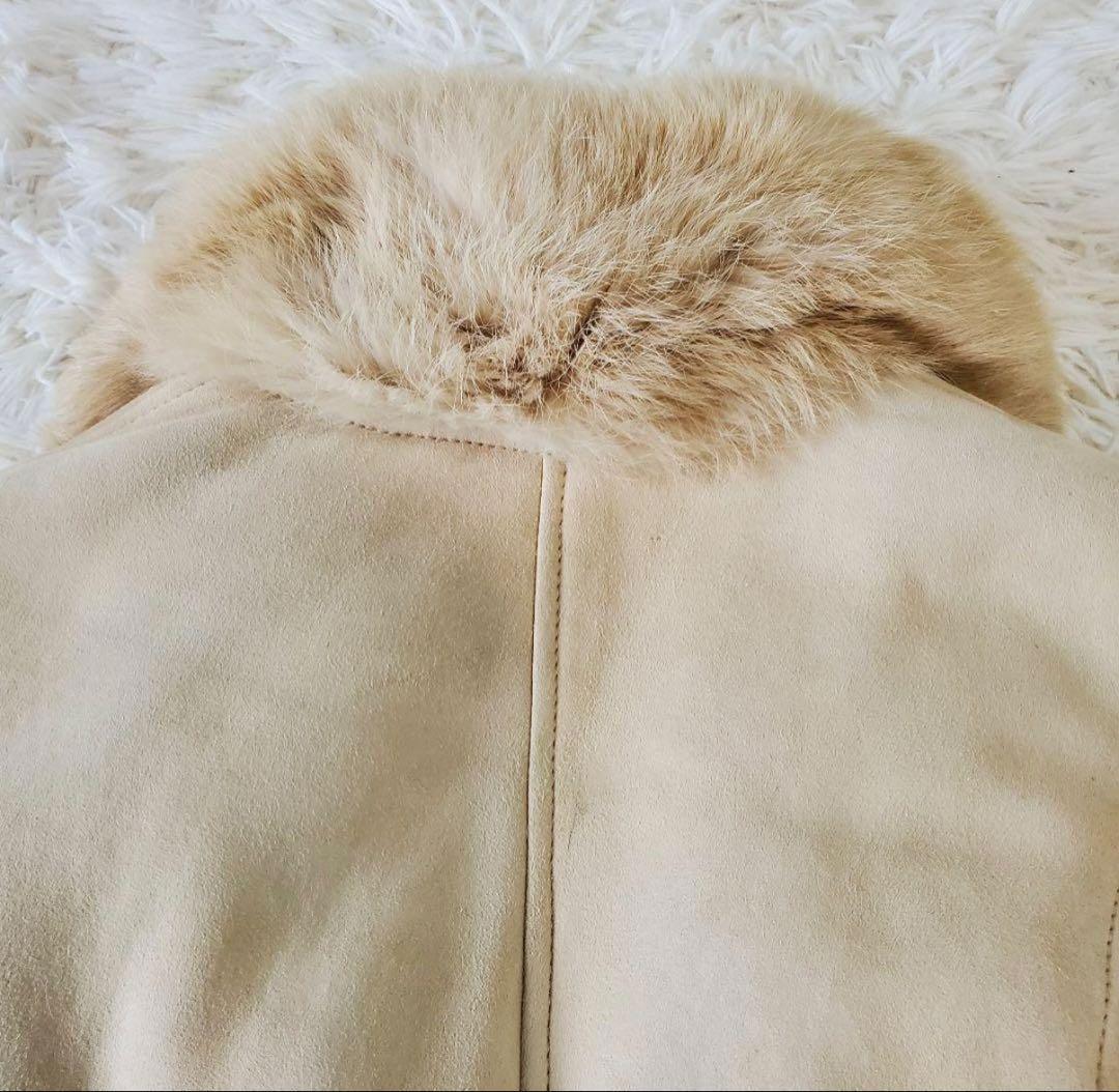 GUCCI リアルムートン シーリングムートンレザーGGコート