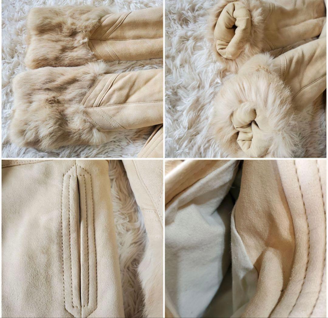 GUCCI リアルムートン シーリングムートンレザーGGコート