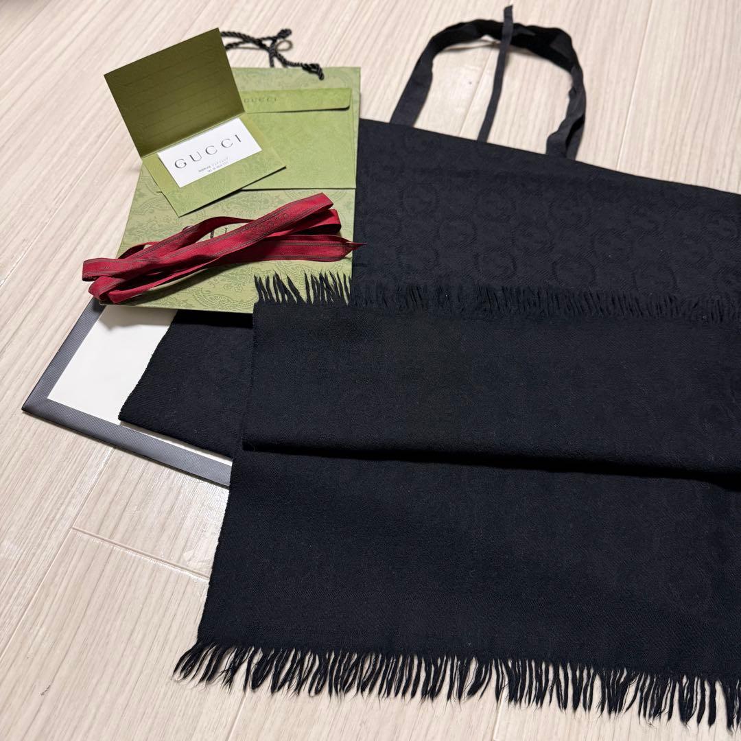 正規GUCCIマフラー✨グッチマフラー　メンズ　グッチ　マフラー　ストール