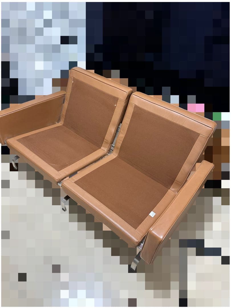 ポールケアホルム PK31 ダブルソファ 本革 リプロダクト　キャメル