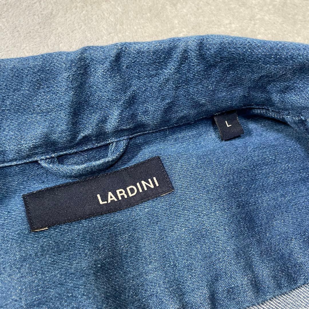 ラルディーニ　デニムテーラードジャケット シングルジャケット　ブルー　L