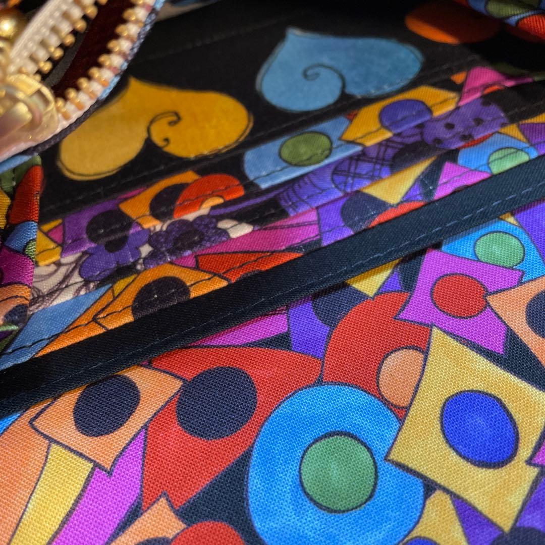 長財布　やりくり財布　ハンドメイド　廃盤レア生地