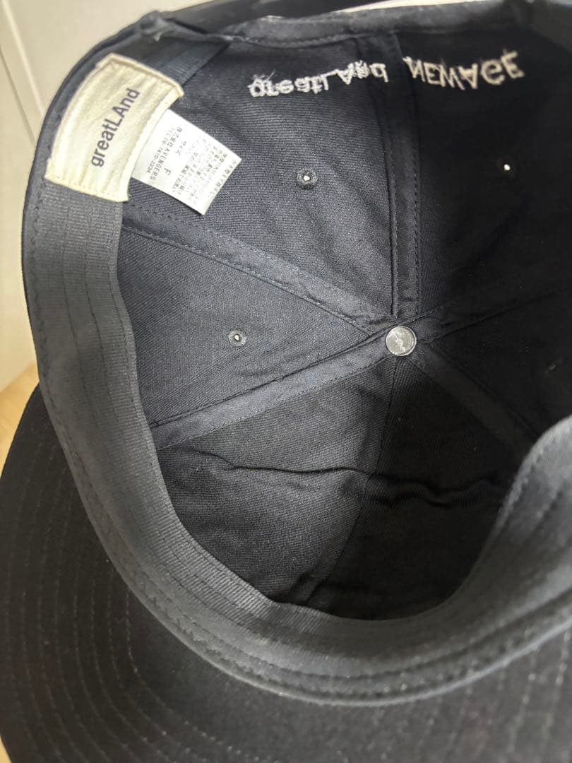 greatLAnd ORIGINAL sade ブラックキャップ 美品