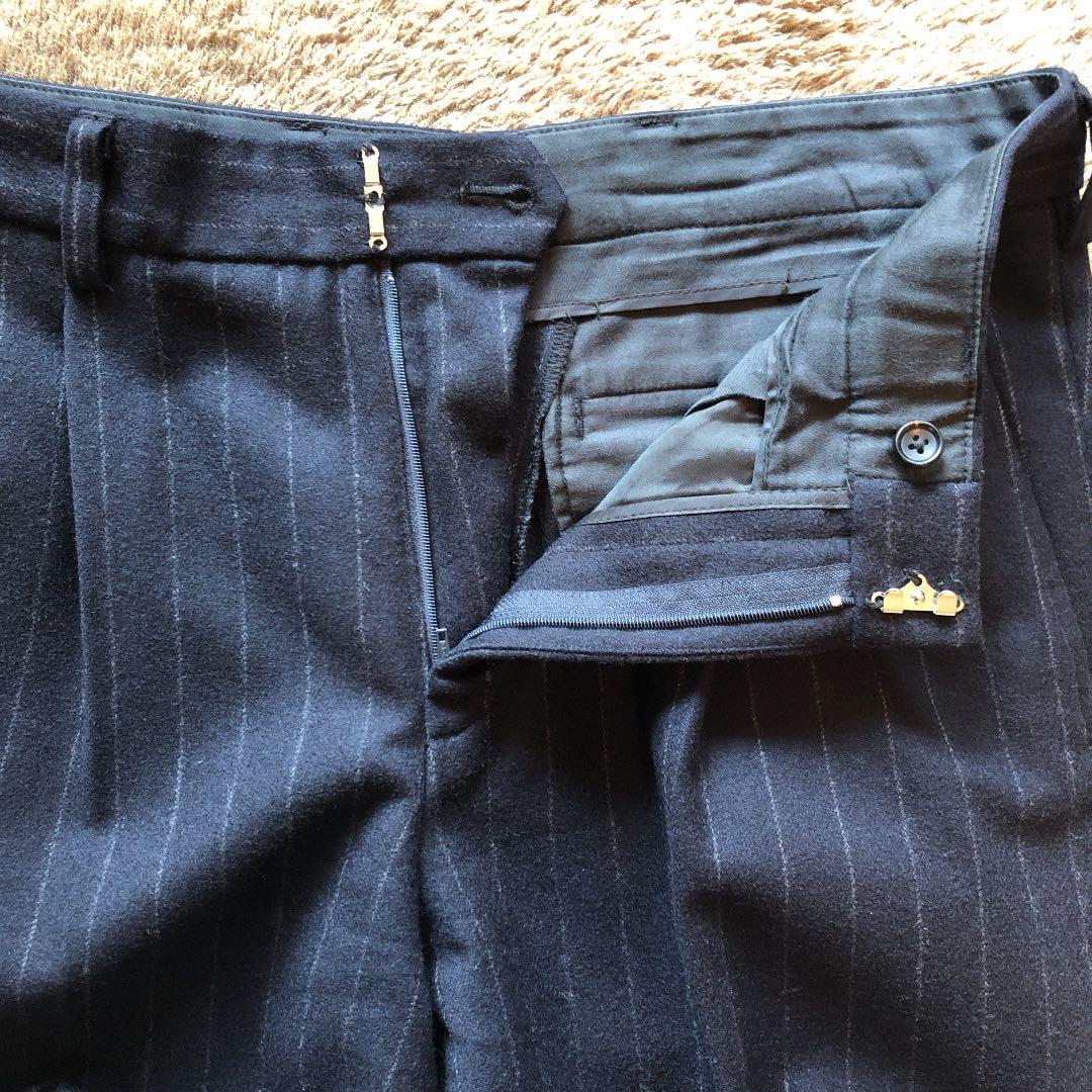 kolor ピンストライプテーパードスラックス