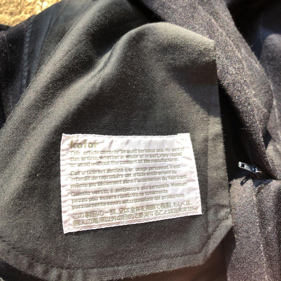 kolor ピンストライプテーパードスラックス