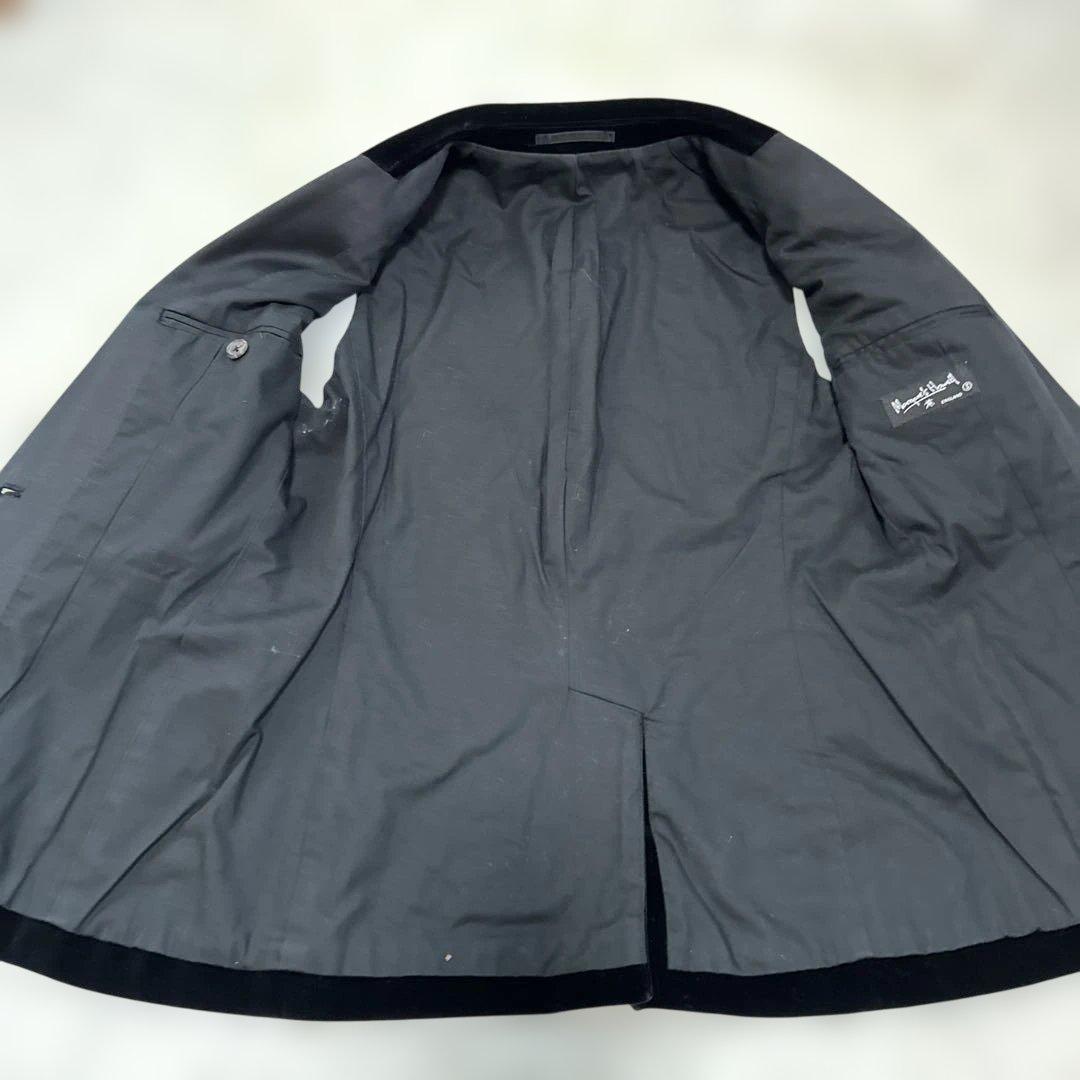 マーガレットハウエル　テーラードジャケット　黒　ベルベット　フォーマルにも