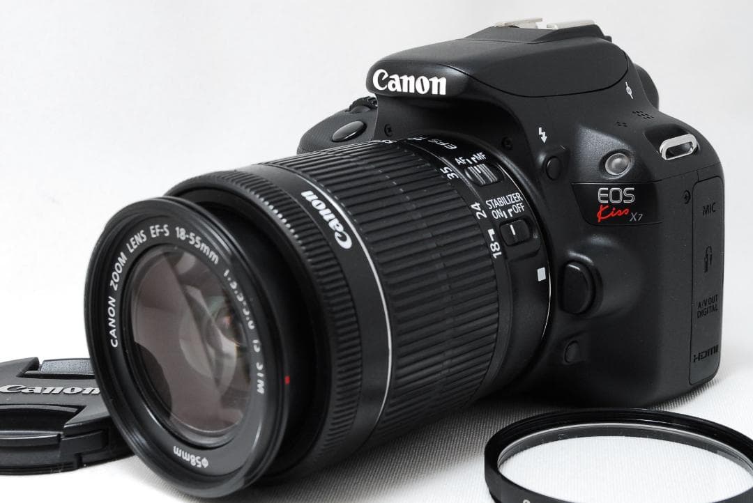 ✨Canon kiss X7 レンズキット✨軽量高画質✨美品✨スマホ転送OK❗
