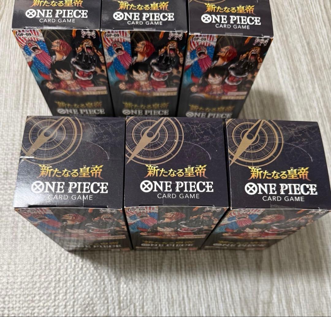 ワンピースカード　新たなる皇帝　BOX 6ボックステープ付き
