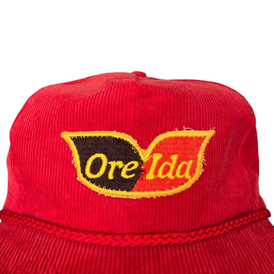 【ニックネーム】激レア　８０s　Ore Ida　コーデュロイ　キャップ