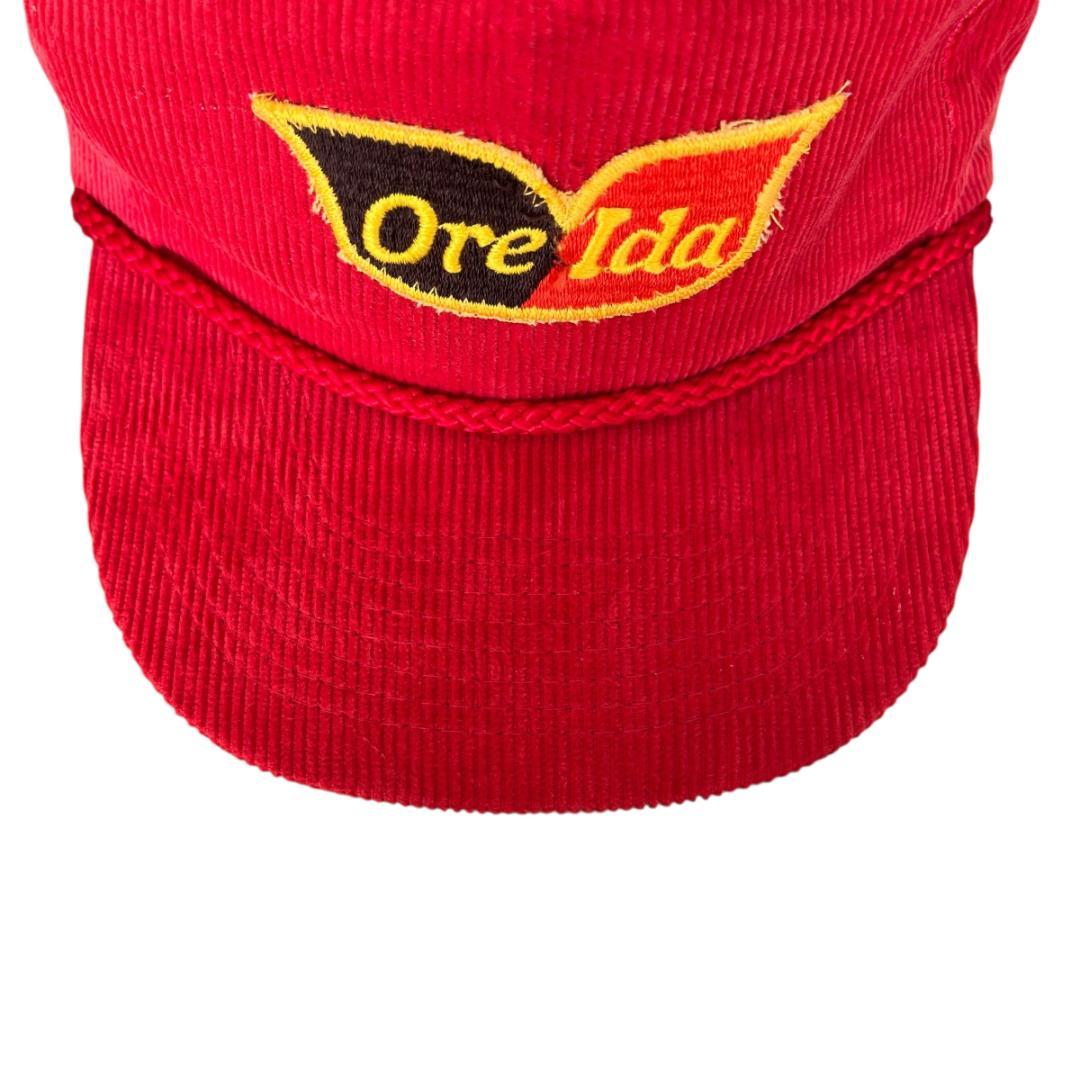 【ニックネーム】激レア　８０s　Ore Ida　コーデュロイ　キャップ
