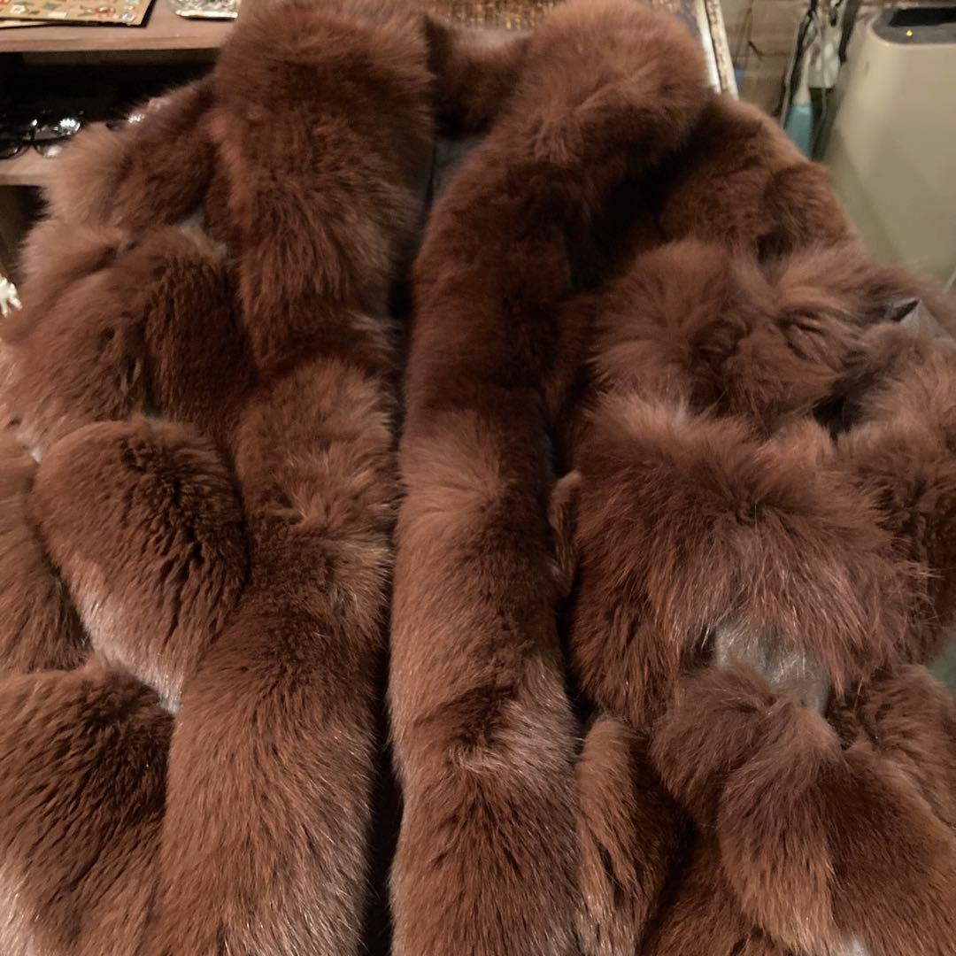 高級毛皮 ビンテージ ミンク ファー レザー ジャケット 岐阜毛被 フォックス