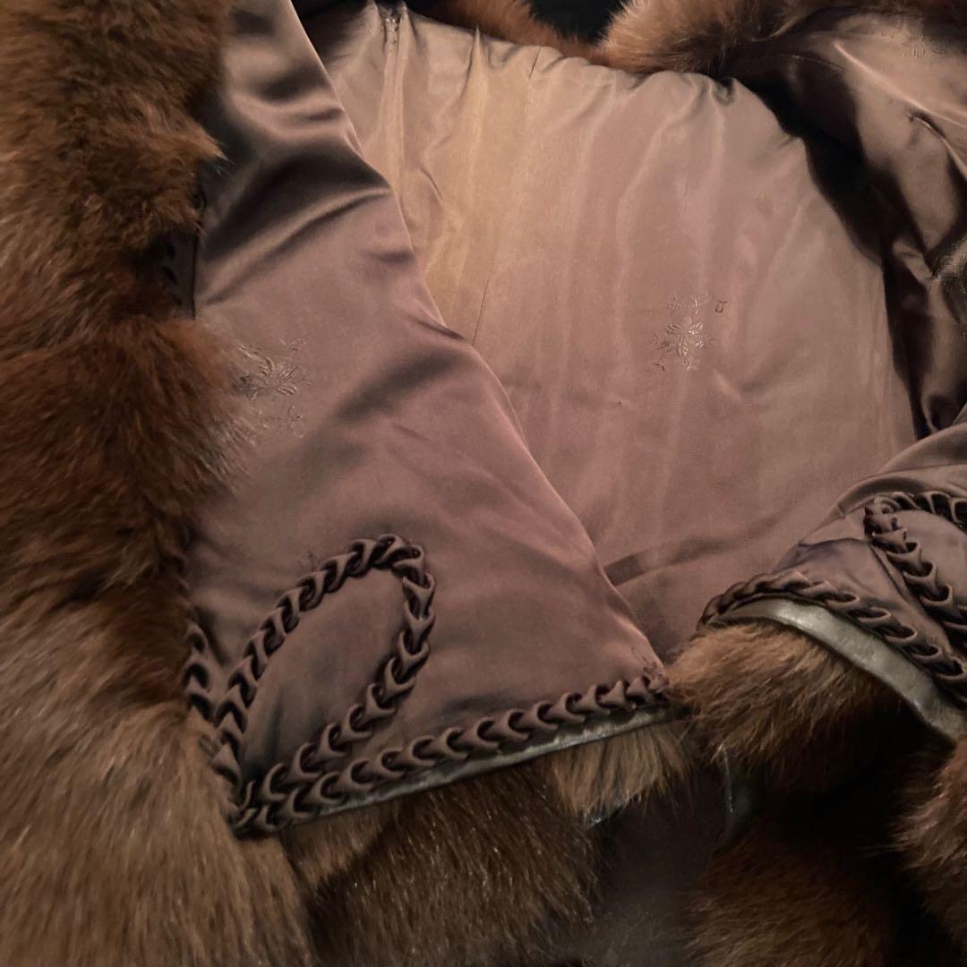 高級毛皮 ビンテージ ミンク ファー レザー ジャケット 岐阜毛被 フォックス