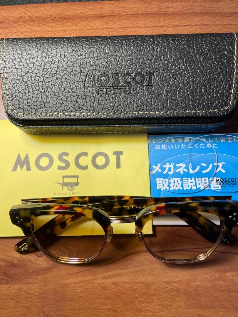 正規品 MOSCOT TINIF SUN TORTOISE GOLD 48